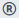 upper case R within circle