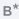 A small gray button which looks like a capital B followed by an asterisk.