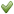 A small green check mark.