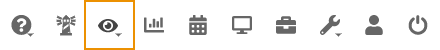 Toolbar, with the Site Tools button boxed in orange to make it more visible.