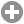 A circular gray button that has a white + symbol in its center.