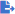 A blue piece of paper with a right arrow on it.