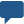 A dark blue speech bubble icon.