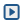 A blue square with rounded edges. In its center is a right-facing arrowhead.